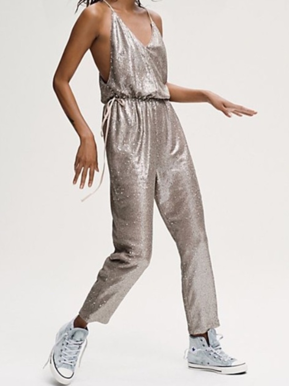 Free People sequin jumpsuit